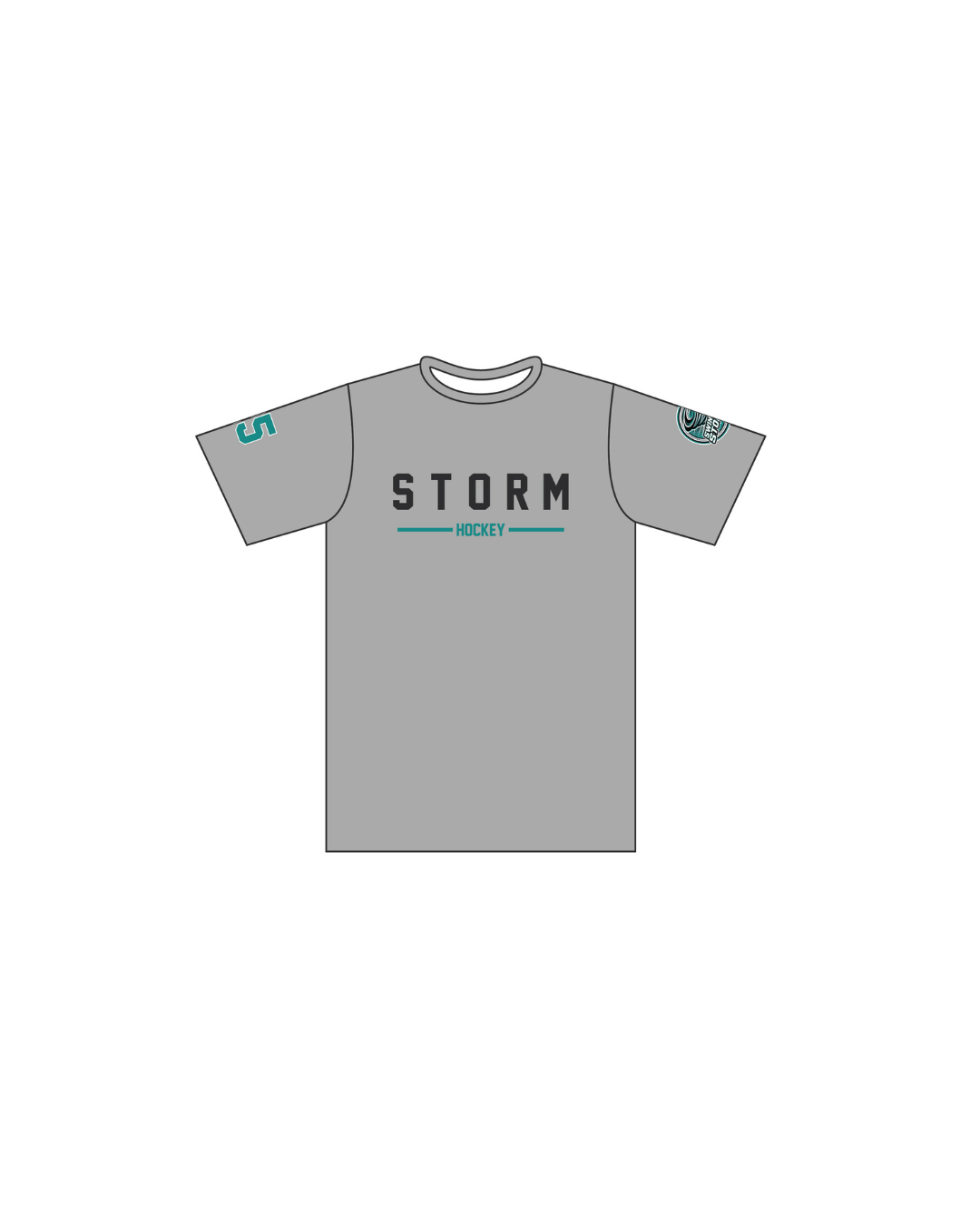 Swindon Storm Unisex Round Neck T-Shirt - Image 4