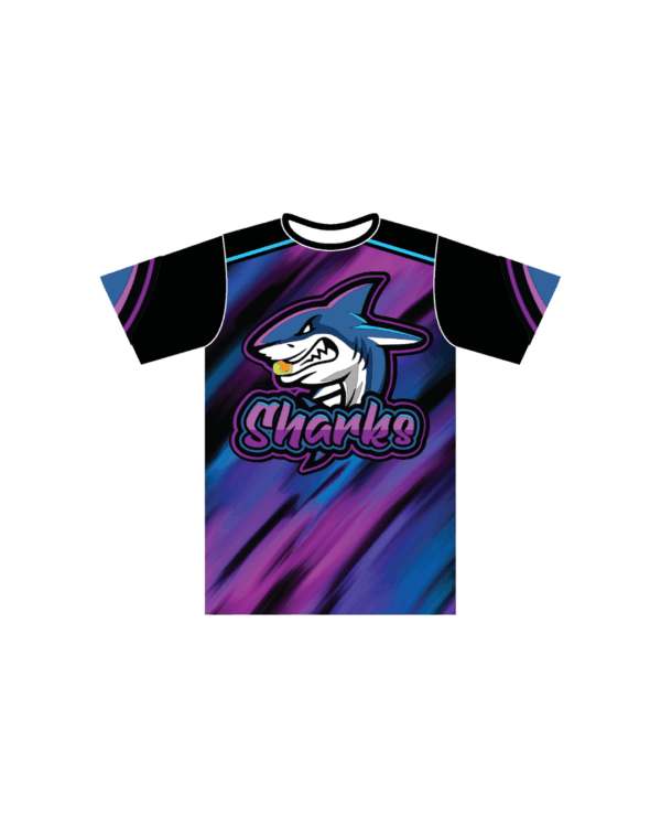 Sharks Flyball Unisex Round Neck T-Shirt