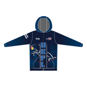 UK Flyball League Zip Up Hoodie (Championships Design)