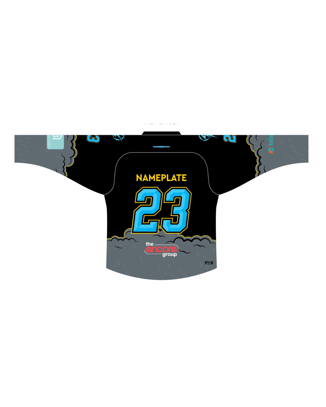 Leeds Lightning Ice Hockey Game Jersey - Image 2