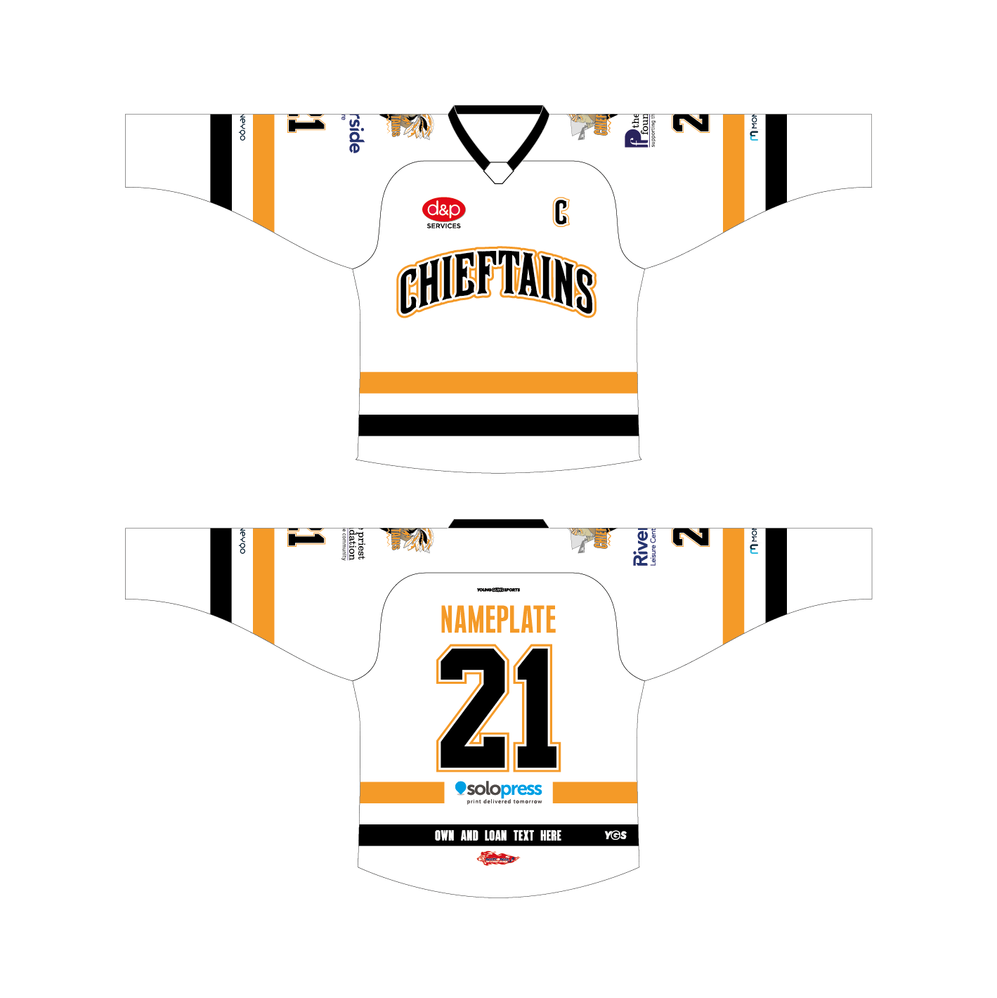 Chelmsford Chieftains Home Jersey – Young Guns Sports